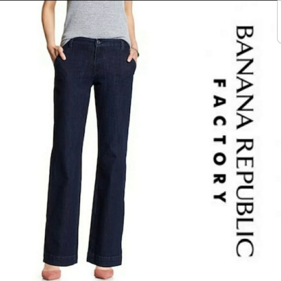Banana Republic | Jeans | Banana Republic Factory Rinse Trouser Jeans |  Poshmark